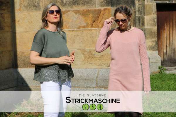 maschinenstrickschule_model_pureknit-4_Leinenpulli-und-Kleid